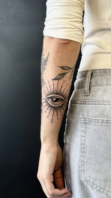 Olho com raios